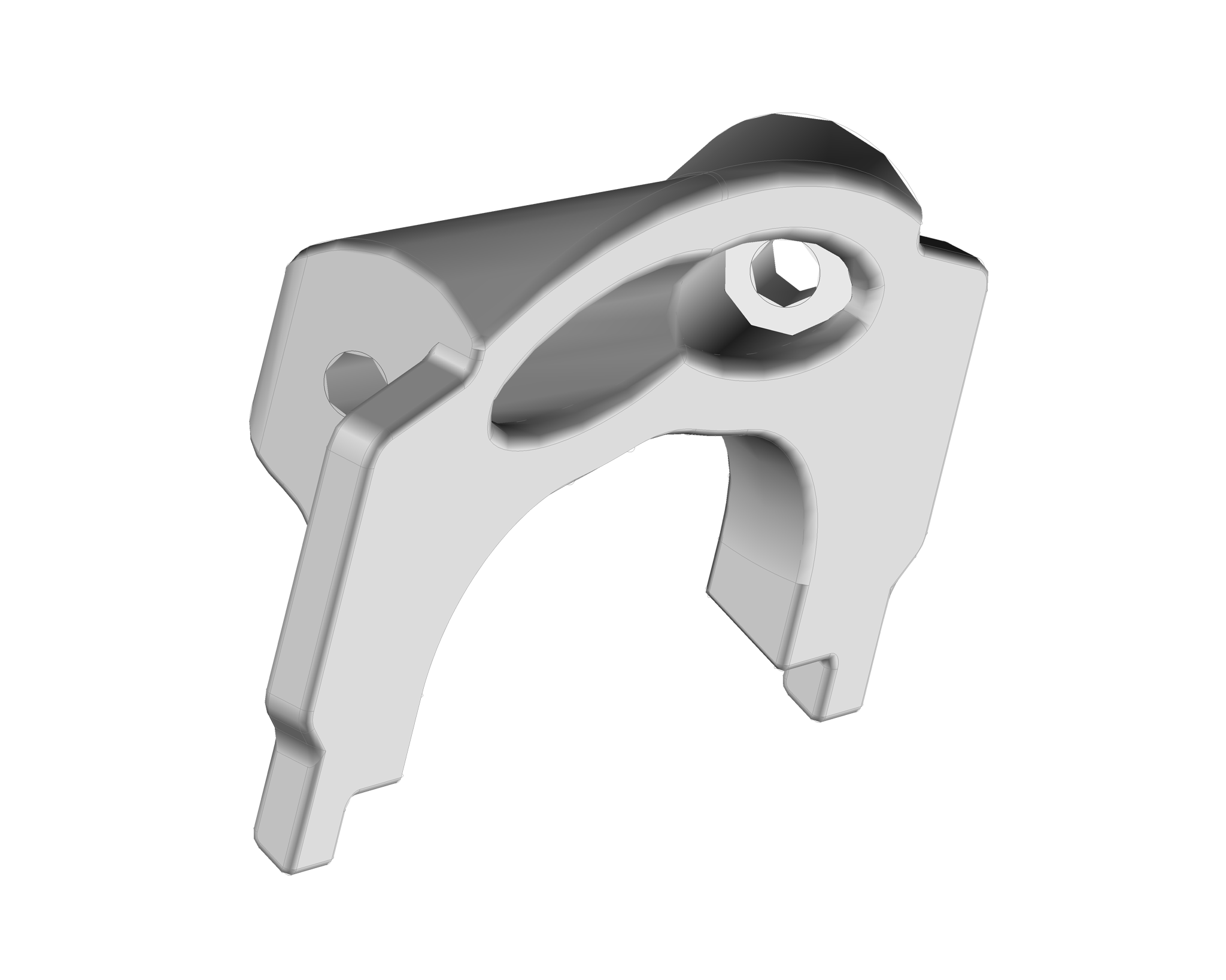 Funcub - Armature avant V1. Plaque de liaison